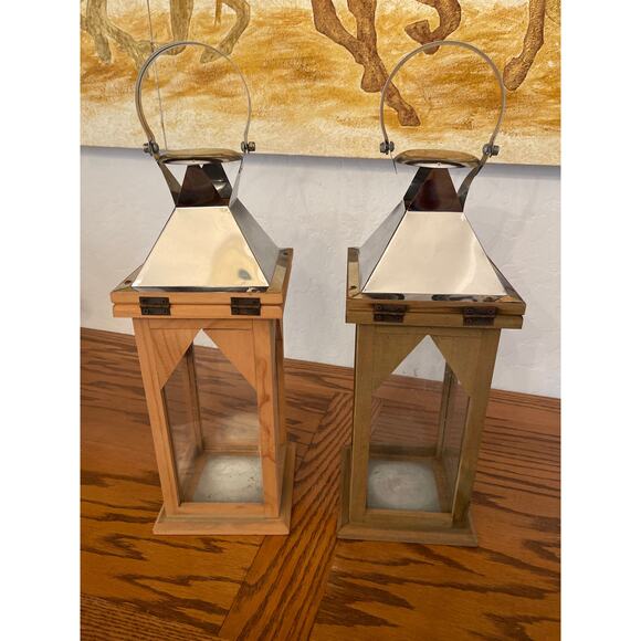 Set of two vintage pier, one lanterns candleholders - Picture 5 of 7